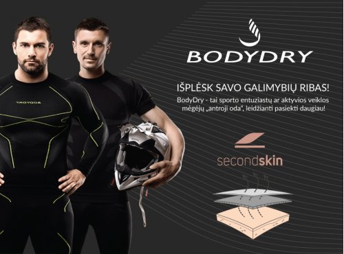 Pristatome BodyDry – revoliucinį sprendimą termo aprangos linijoje